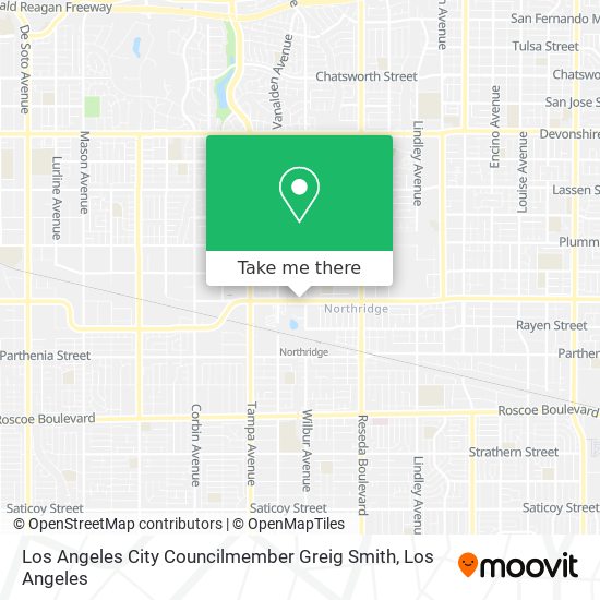 Los Angeles City Councilmember Greig Smith map