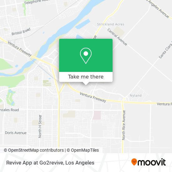 Mapa de Revive App at Go2revive