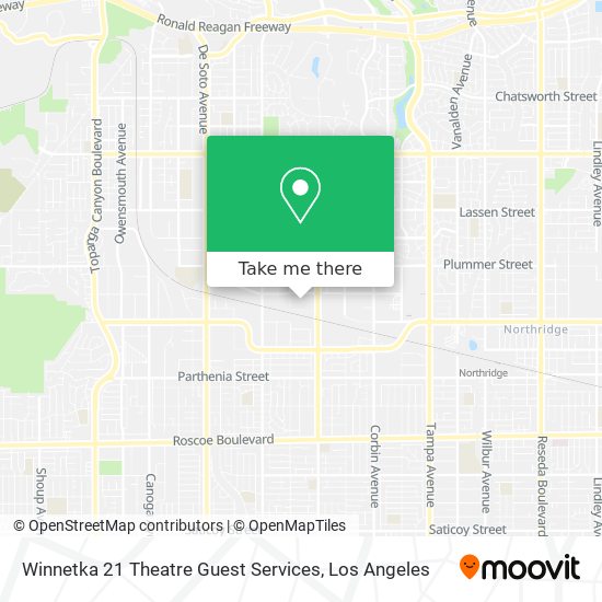 Mapa de Winnetka 21 Theatre Guest Services