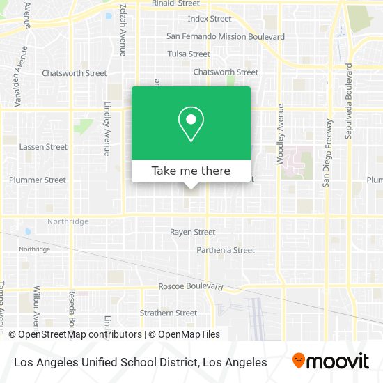 Mapa de Los Angeles Unified School District