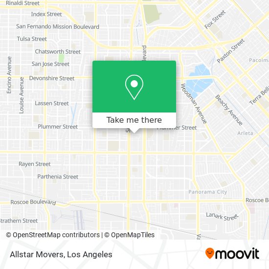 Allstar Movers map