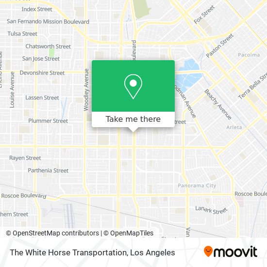 The White Horse Transportation map