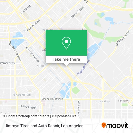 Jimmys Tires and Auto Repair map