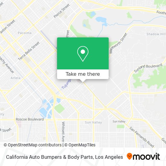 California Auto Bumpers & Body Parts map
