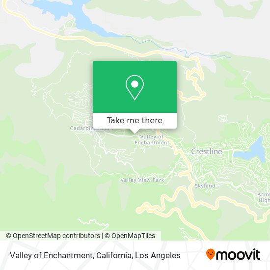 Valley of Enchantment, California map