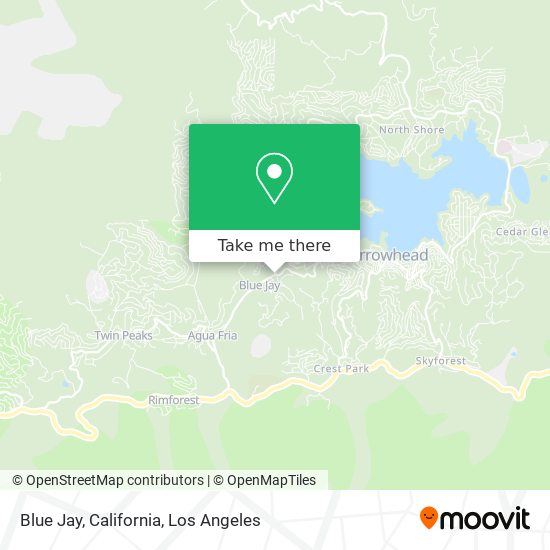 Mapa de Blue Jay, California