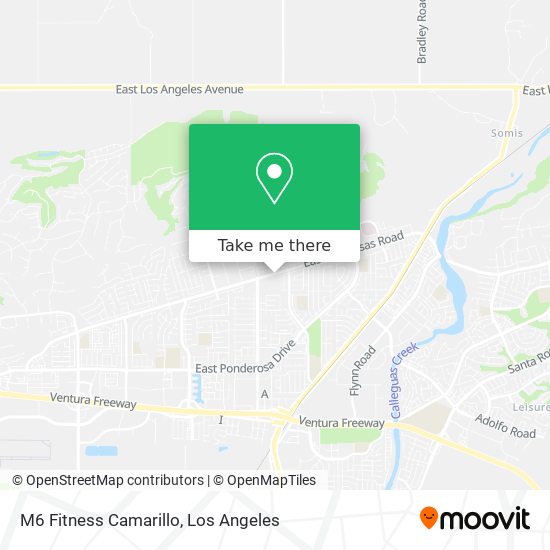 Mapa de M6 Fitness Camarillo