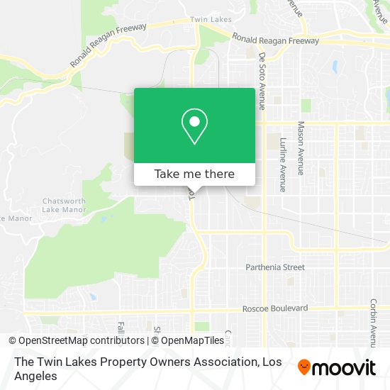 The Twin Lakes Property Owners Association map