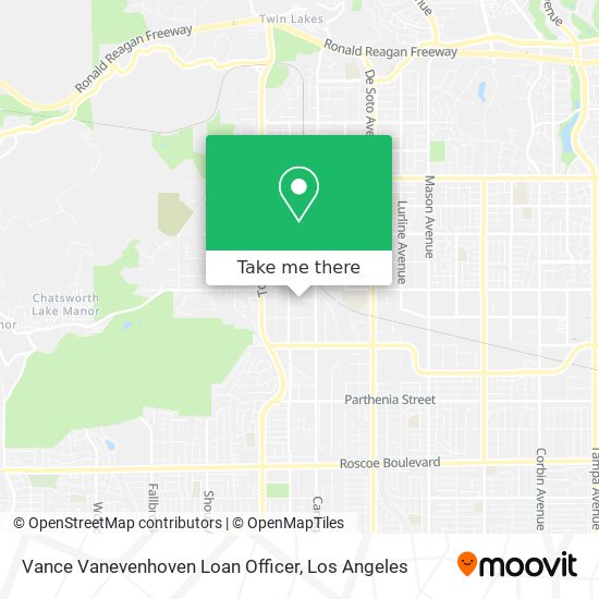 Vance Vanevenhoven Loan Officer map