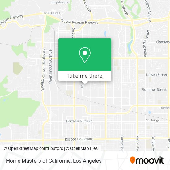 Home Masters of California map