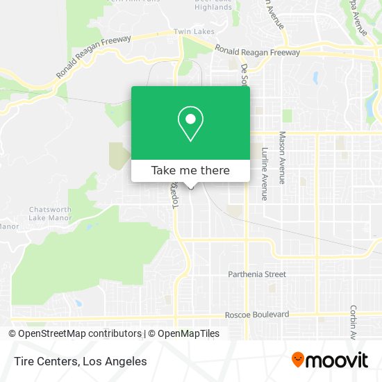 Tire Centers map