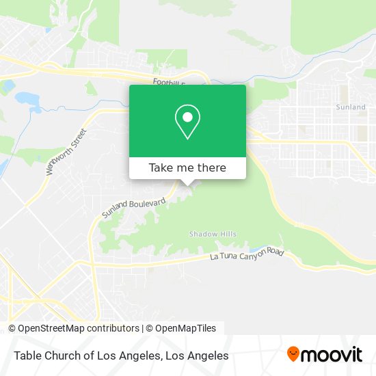 Mapa de Table Church of Los Angeles