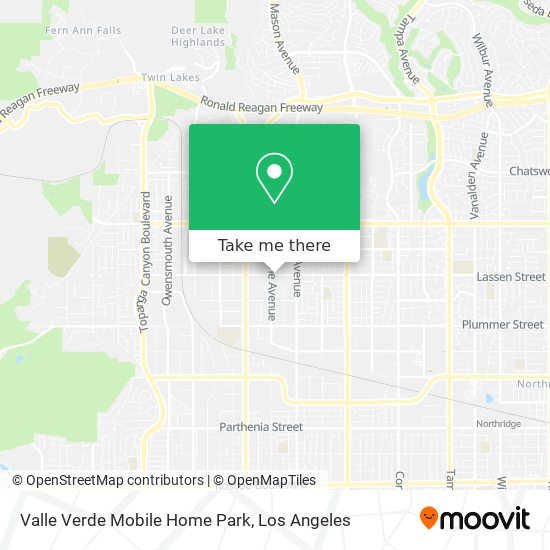 Mapa de Valle Verde Mobile Home Park