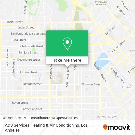 Mapa de A&S Services Heating & Air Conditioning