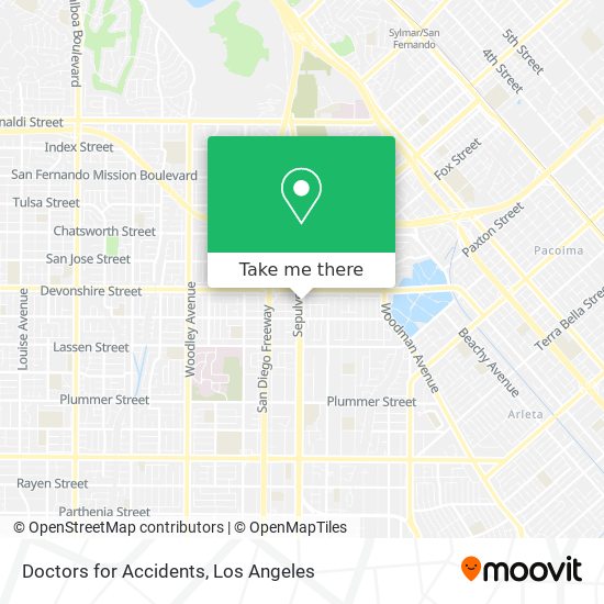 Mapa de Doctors for Accidents