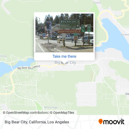 Big Bear City, California map