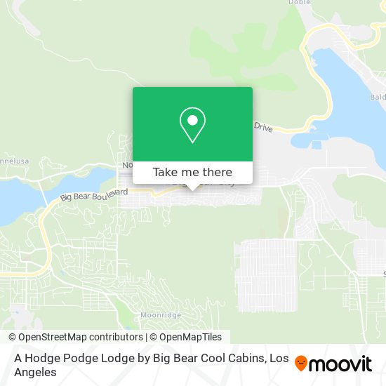 Mapa de A Hodge Podge Lodge by Big Bear Cool Cabins