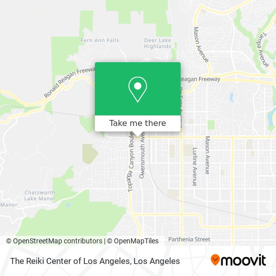 Mapa de The Reiki Center of Los Angeles