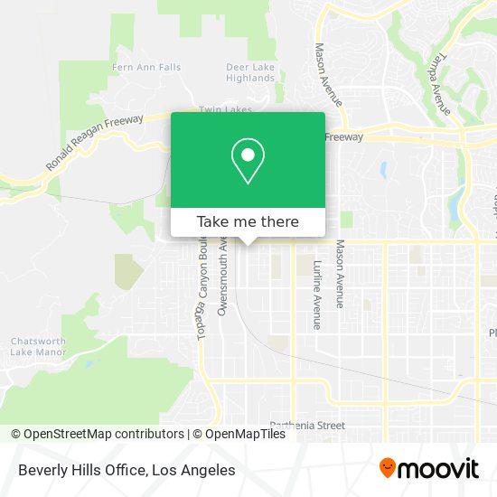 Beverly Hills Office map