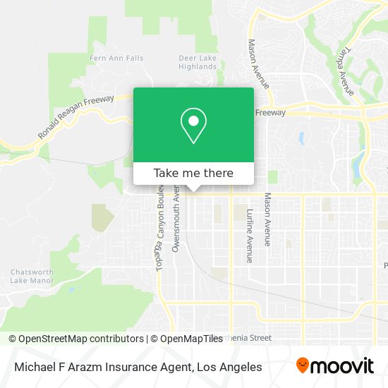 Mapa de Michael F Arazm Insurance Agent