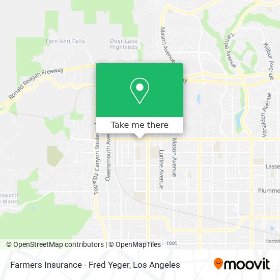 Farmers Insurance - Fred Yeger map