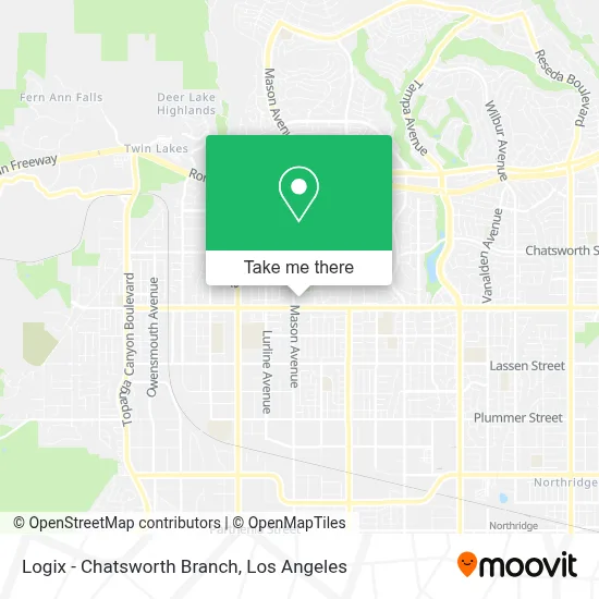 Logix - Chatsworth Branch map