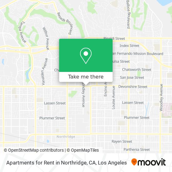 Apartments for Rent in Northridge, CA map