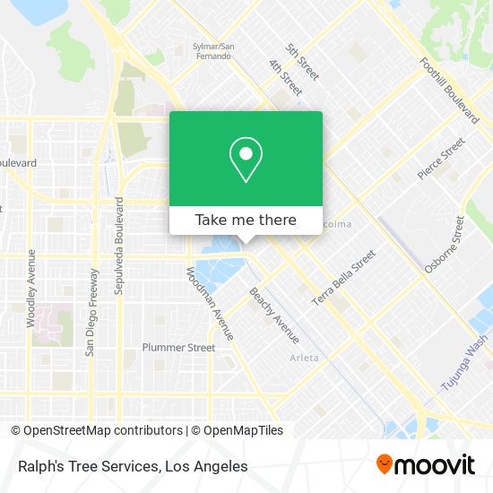 Ralph's Tree Services map