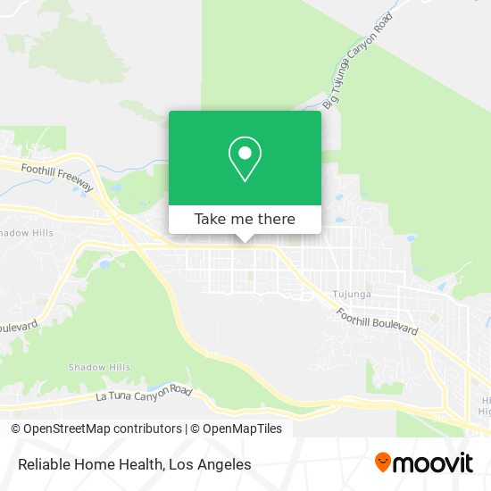 Reliable Home Health map