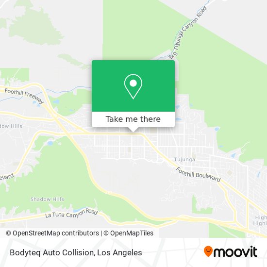 Bodyteq Auto Collision map