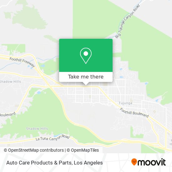 Mapa de Auto Care Products & Parts