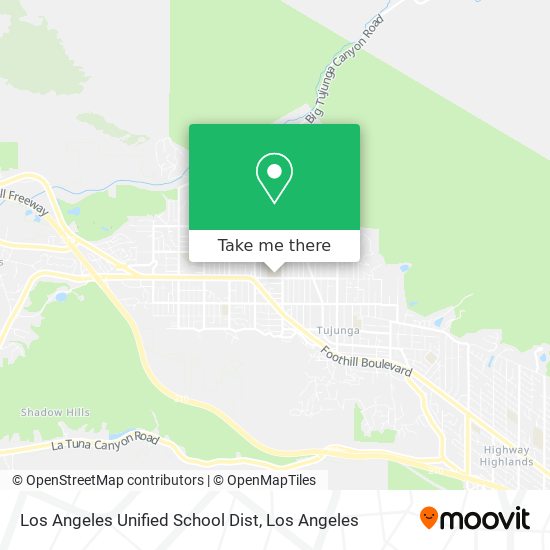 Los Angeles Unified School Dist map