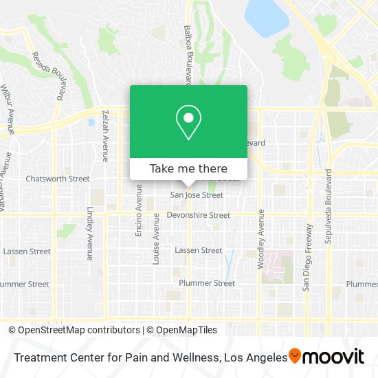 Treatment Center for Pain and Wellness map