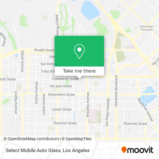 Select Mobile Auto Glass map