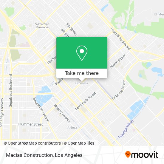 Macias Construction map
