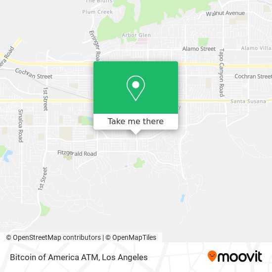 Bitcoin of America ATM map