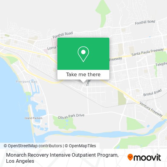 Monarch Recovery Intensive Outpatient Program map