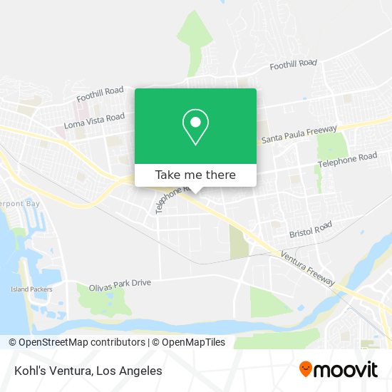 Kohl's Ventura map