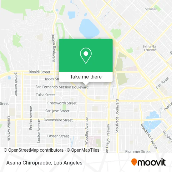 Asana Chiropractic map