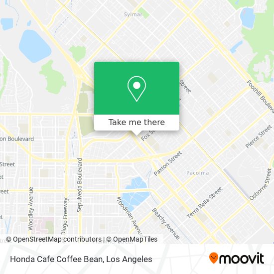 Honda Cafe Coffee Bean map