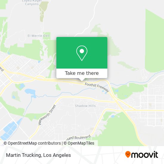 Martin Trucking map