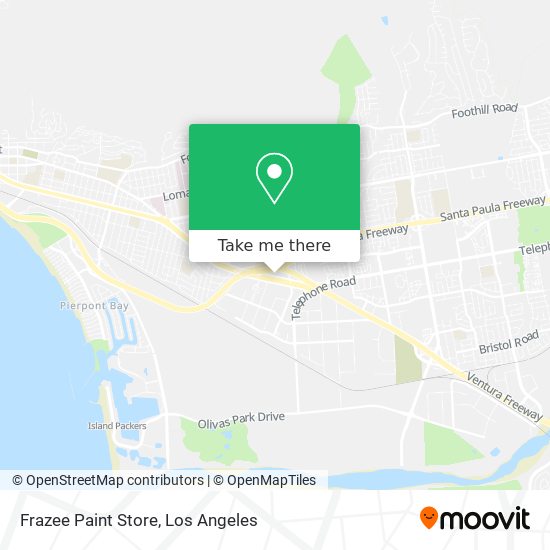 Mapa de Frazee Paint Store