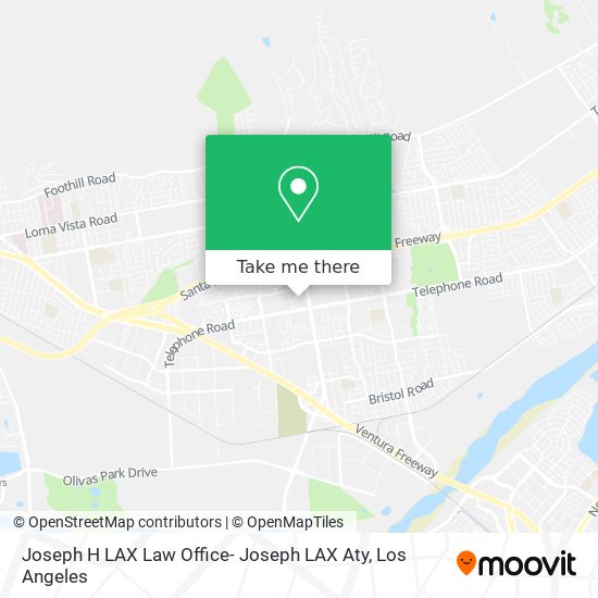 Joseph H LAX Law Office- Joseph LAX Aty map