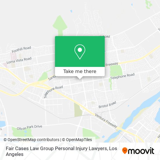 Mapa de Fair Cases Law Group Personal Injury Lawyers