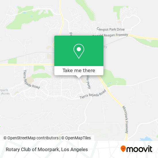 Rotary Club of Moorpark map