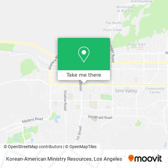 Korean-American Ministry Resources map