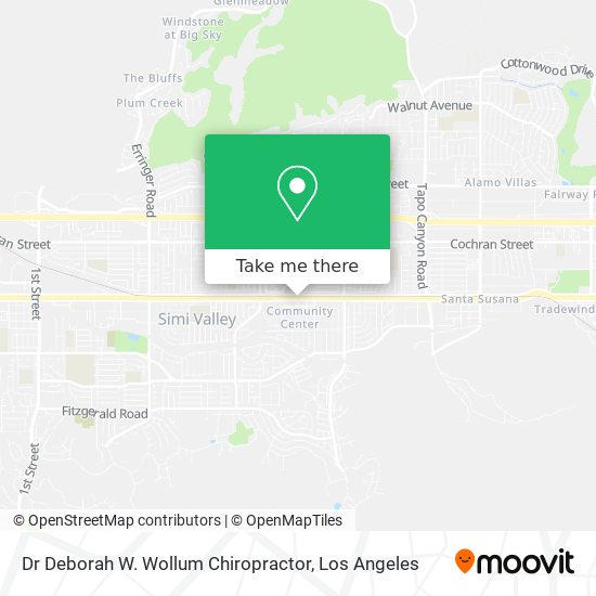 Dr Deborah W. Wollum Chiropractor map