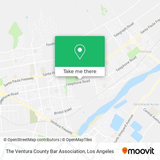 The Ventura County Bar Association map