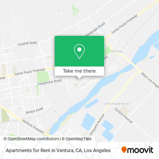 Mapa de Apartments for Rent in Ventura, CA