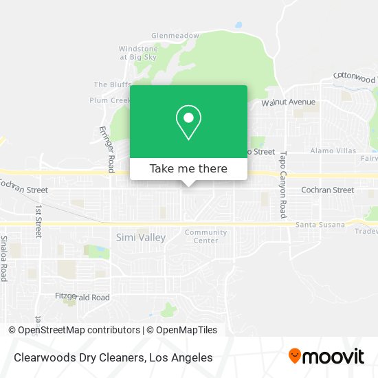 Clearwoods Dry Cleaners map